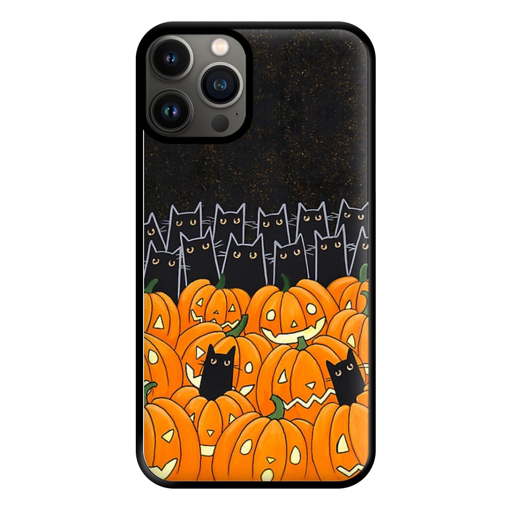 Black Cats & Lanterns - Halloween Phone Case for iPhone 11 Pro Max