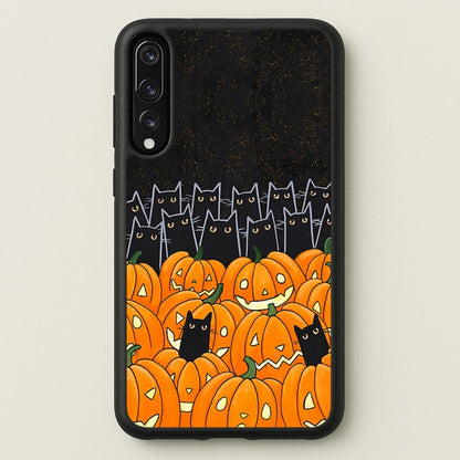 Black Cats & Lanterns - Halloween  -  Phone Case for Huawei P20 Pro