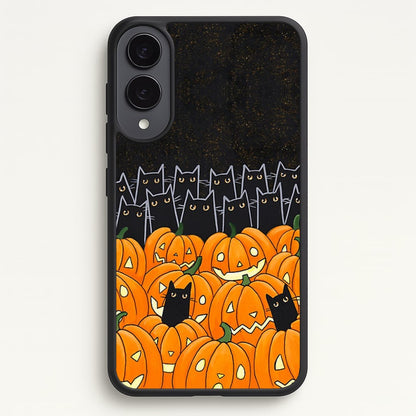 Black Cats & Lanterns - Halloween  -  Phone Case for Galaxy S25 Edge