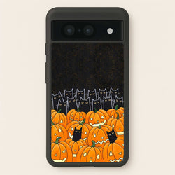 Black Cats & Lanterns - Halloween  -  Phone Case for Google Pixel 8