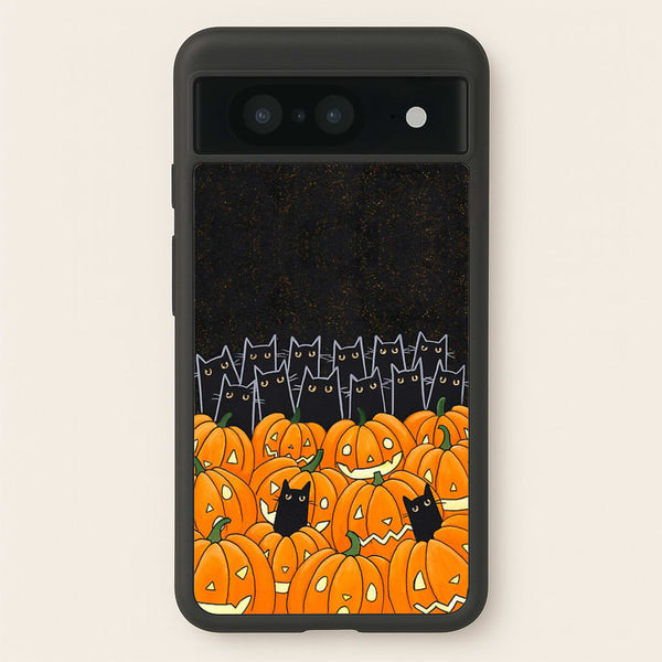 Black Cats & Lanterns - Halloween  -  Phone Case for Google Pixel 8