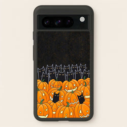 Black Cats & Lanterns - Halloween  -  Phone Case for Google Pixel 8 Pro