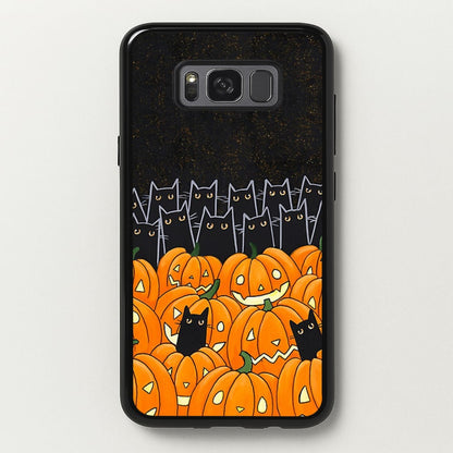 Black Cats & Lanterns - Halloween  -  Phone Case for Galaxy S8 Plus
