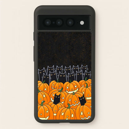 Black Cats & Lanterns - Halloween  -  Phone Case for Google Pixel 7 Pro