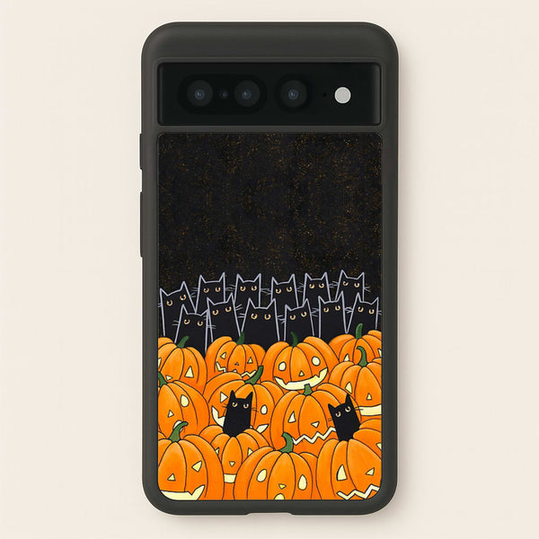 Black Cats & Lanterns - Halloween  -  Phone Case for Google Pixel 7 Pro