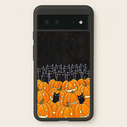 Black Cats & Lanterns - Halloween  -  Phone Case for Google Pixel 6