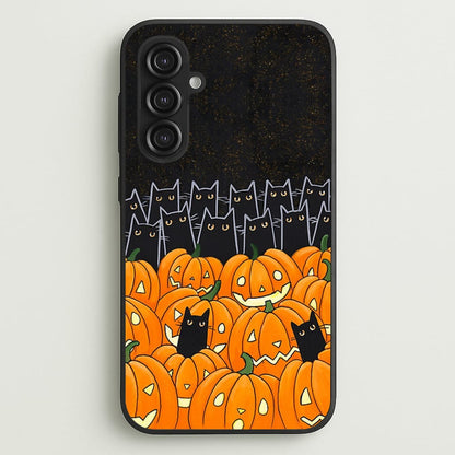 Black Cats & Lanterns - Halloween  -  Phone Case for Galaxy S23FE