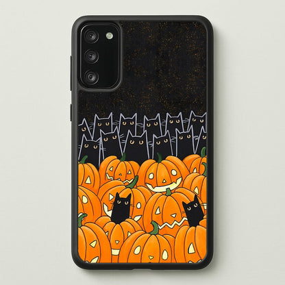 Black Cats & Lanterns - Halloween  -  Phone Case for Galaxy S20