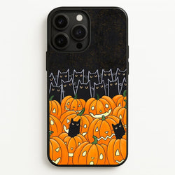 Black Cats & Lanterns - Halloween  -  Phone Case for iPhone 13 Pro Max