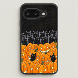 Black Cats & Lanterns - Halloween  -  Phone Case for Google Pixel 9a