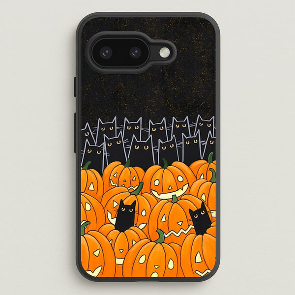 Black Cats & Lanterns - Halloween  -  Phone Case for Google Pixel 9a