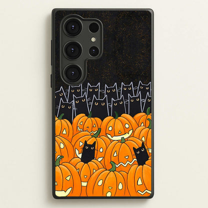 Black Cats & Lanterns - Halloween  -  Phone Case for Galaxy S25 Ultra