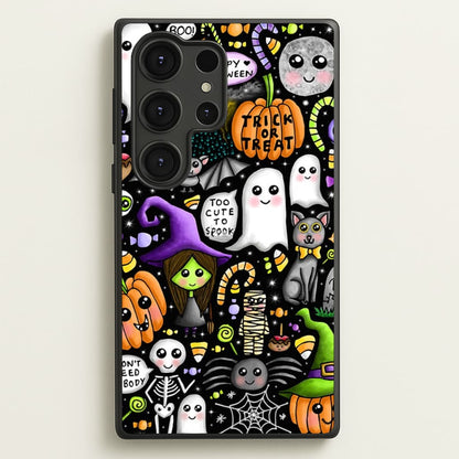 Colourful Halloween Pattern  -  Phone Case for Galaxy S25 Ultra
