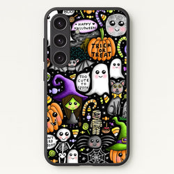 Colourful Halloween Pattern  -  Phone Case for Galaxy S24 Plus