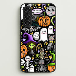 Colourful Halloween Pattern  -  Phone Case for Galaxy S23FE