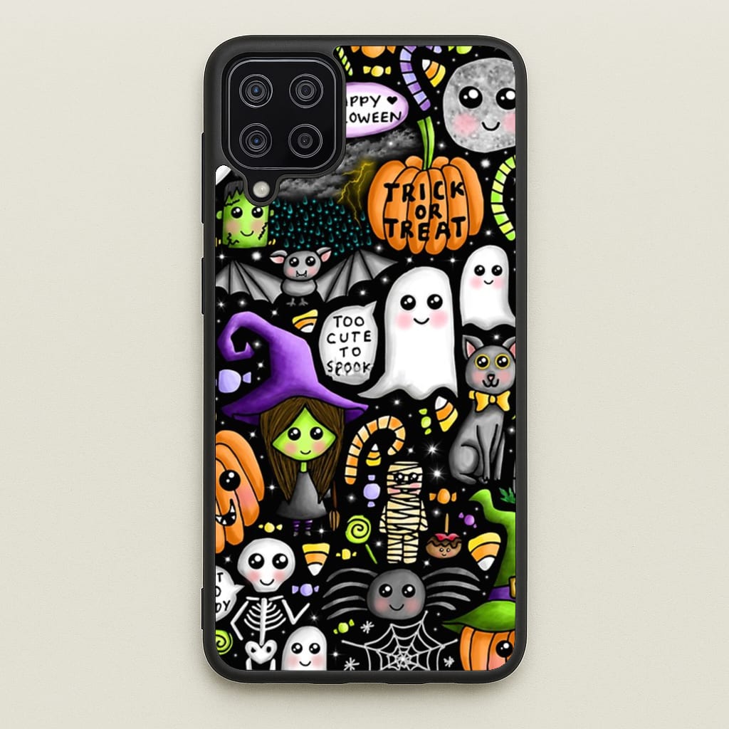 Colourful Halloween Pattern  -  Phone Case for Galaxy A12