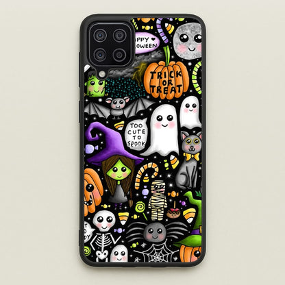 Colourful Halloween Pattern  -  Phone Case for Galaxy A12
