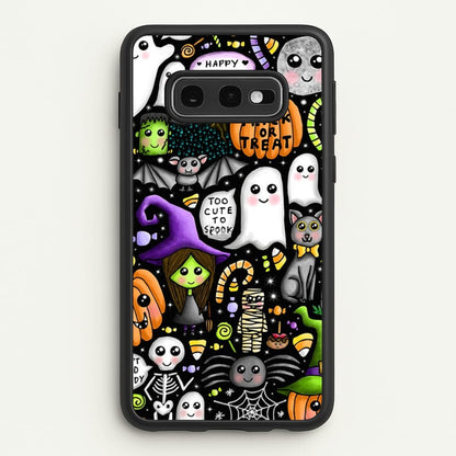Colourful Halloween Pattern  -  Phone Case for Galaxy S10e