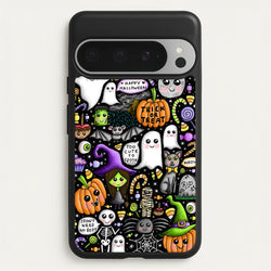 Colourful Halloween Pattern  -  Phone Case for Google Pixel 9 Pro XL