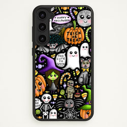 Colourful Halloween Pattern  -  Phone Case for Galaxy S23