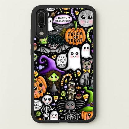Colourful Halloween Pattern  -  Phone Case for Huawei P20