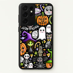 Colourful Halloween Pattern  -  Phone Case for Galaxy S21 Ultra