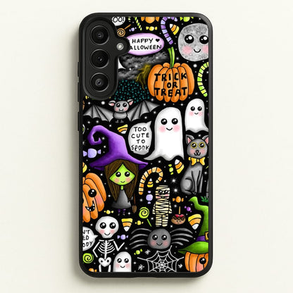 Colourful Halloween Pattern  -  Phone Case for Galaxy A34