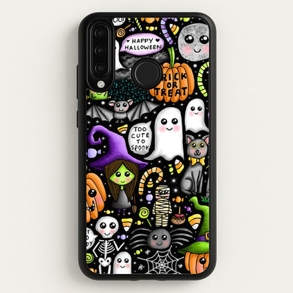 Colourful Halloween Pattern  -  Phone Case for Huawei P30 Lite