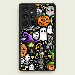 Colourful Halloween Pattern  -  Phone Case for Galaxy S22 Ultra