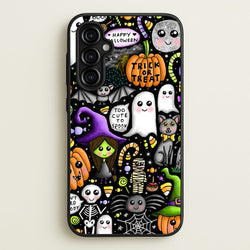 Colourful Halloween Pattern  -  Phone Case for Galaxy A54