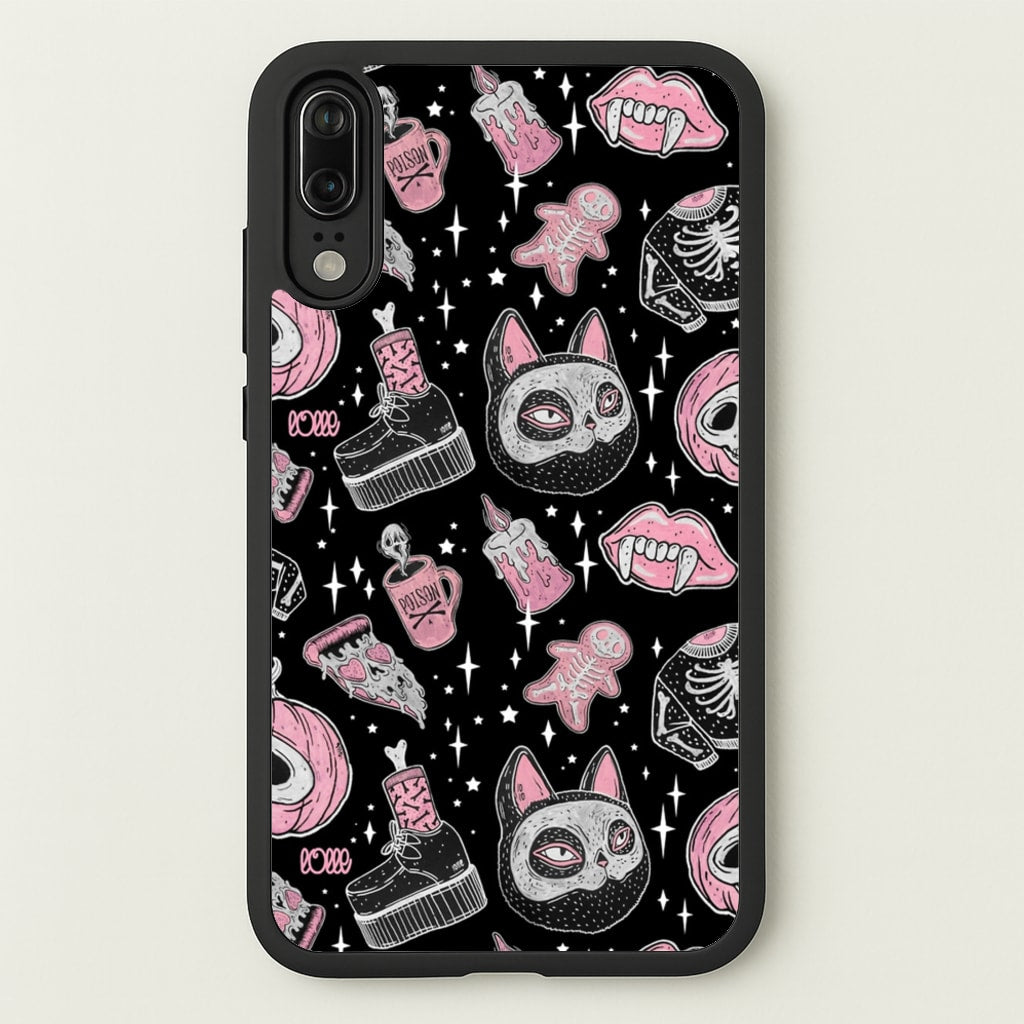 Spooks or Creeps Halloween  -  Phone Case for Huawei P20