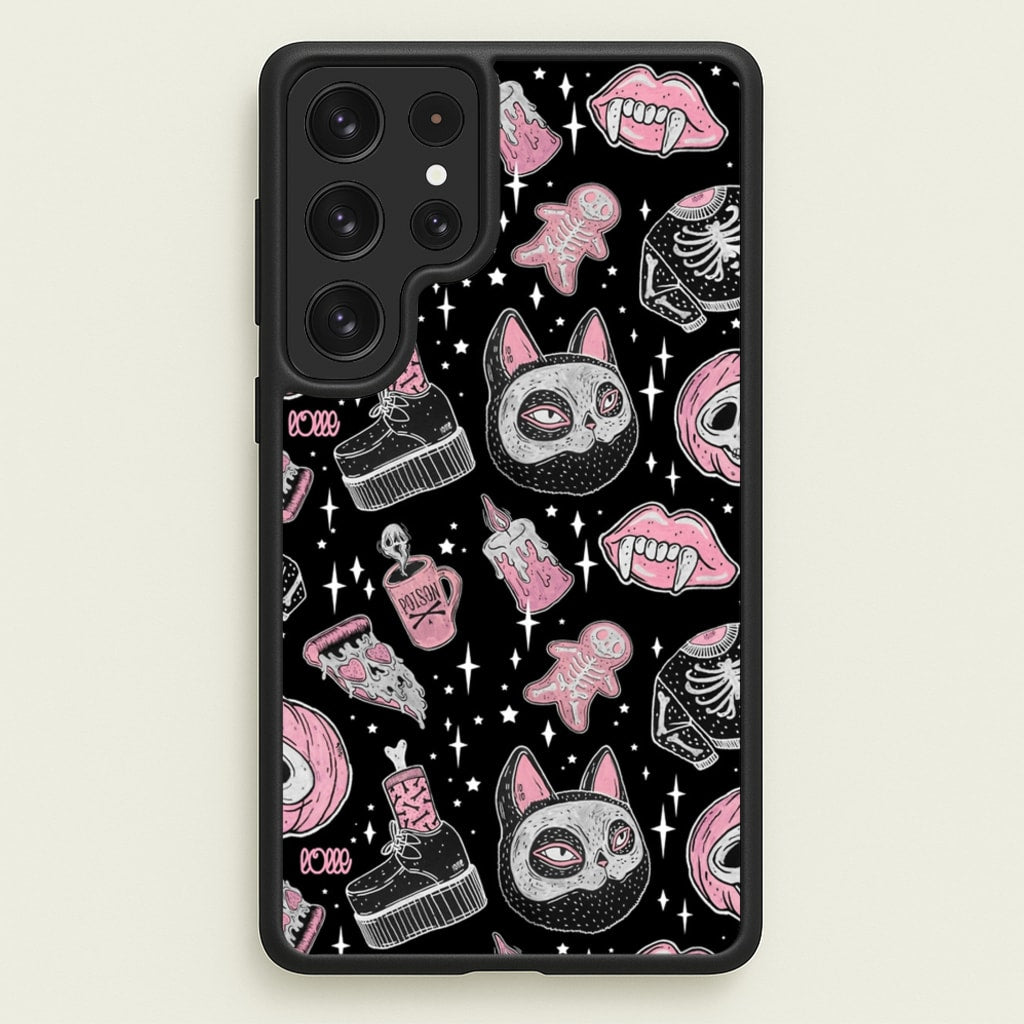 Spooks or Creeps Halloween  -  Phone Case for Galaxy S22 Ultra