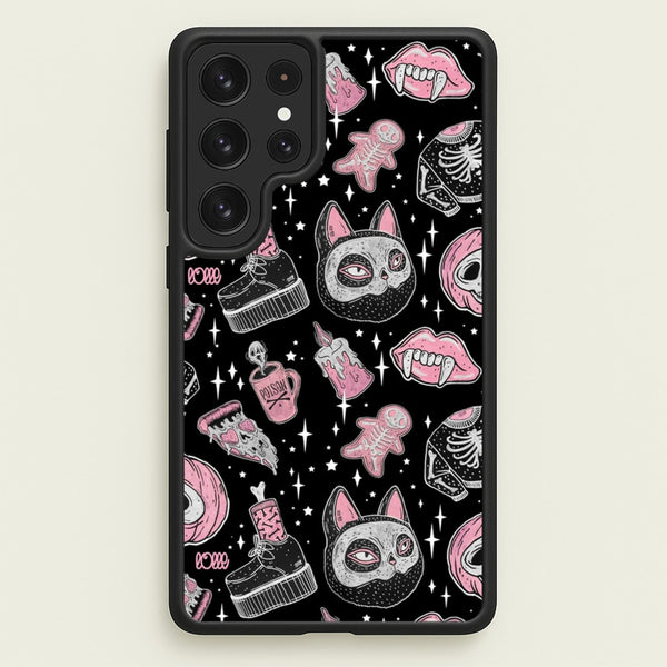 Spooks or Creeps Halloween  -  Phone Case for Galaxy S22 Ultra