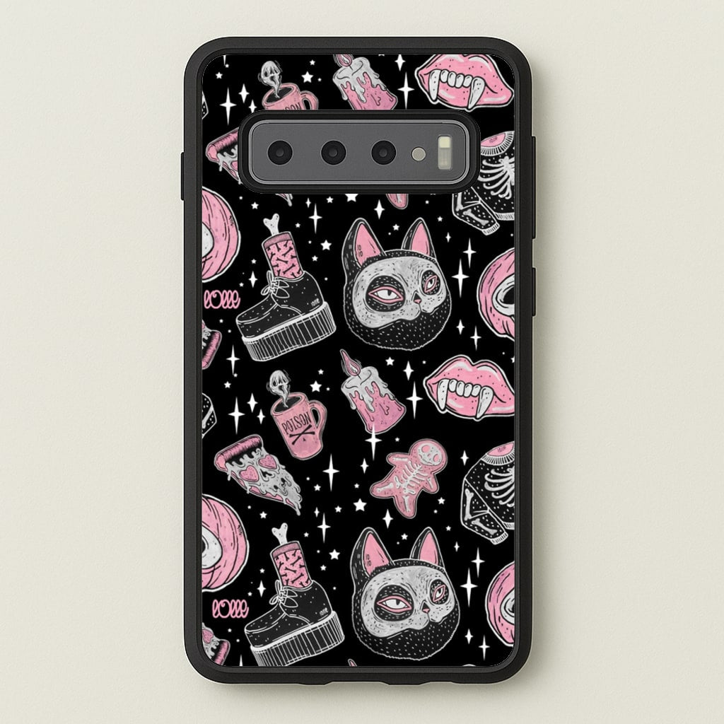 Spooks or Creeps Halloween  -  Phone Case for Galaxy S10
