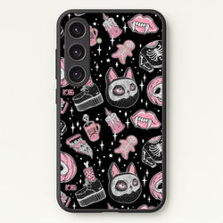 Spooks or Creeps Halloween  -  Phone Case for Galaxy S24FE