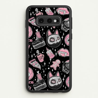 Spooks or Creeps Halloween  -  Phone Case for Galaxy S10e