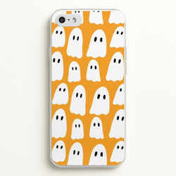 Orange Ghost Halloween Pattern  -  Phone Case for iPhone 5 / 5s / SE 2016