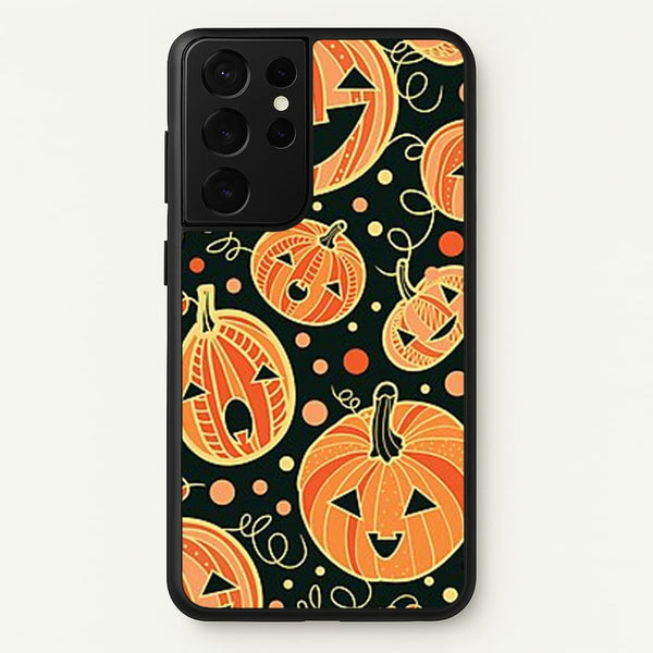 Pumpkin Pattern  -  Phone Case for Galaxy S21 Ultra