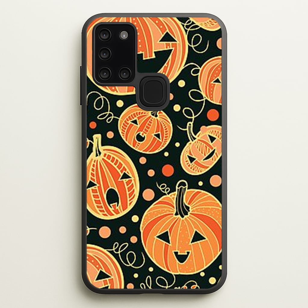 Pumpkin Pattern  -  Phone Case for Galaxy A21s