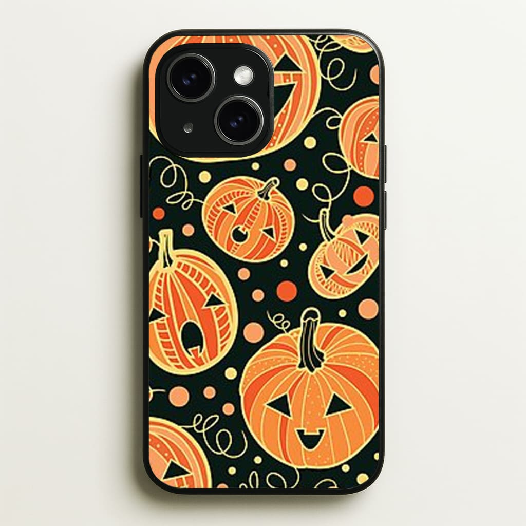 Pumpkin Pattern  -  Phone Case for iPhone 15 Plus