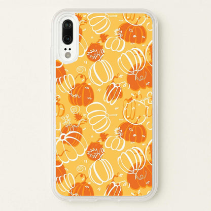 Drawn Pumpkin Pattern  -  Phone Case for Huawei P20
