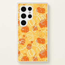 Drawn Pumpkin Pattern  -  Phone Case for Galaxy S24 Ultra