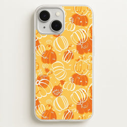 Drawn Pumpkin Pattern  -  Phone Case for iPhone 13
