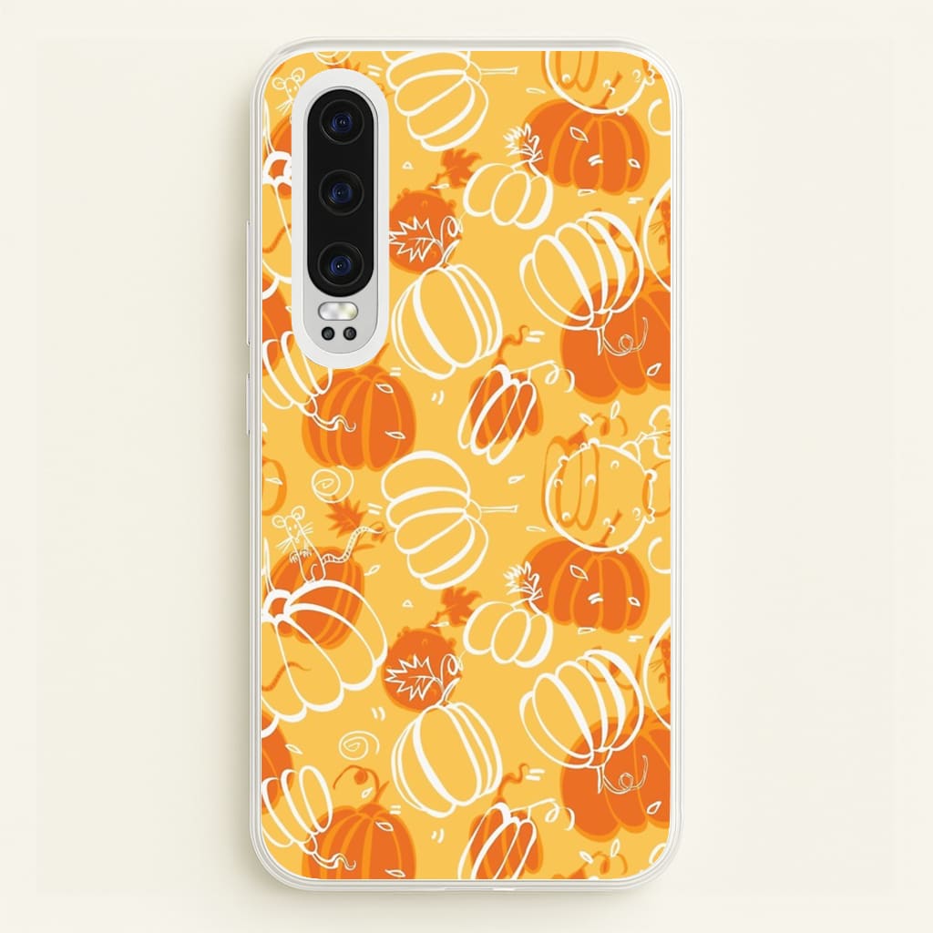 Drawn Pumpkin Pattern  -  Phone Case for Huawei P30