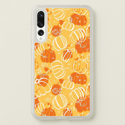 Drawn Pumpkin Pattern  -  Phone Case for Huawei P20 Pro