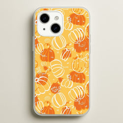 Drawn Pumpkin Pattern  -  Phone Case for iPhone 14