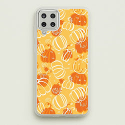 Drawn Pumpkin Pattern  -  Phone Case for Galaxy A12