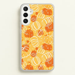 Drawn Pumpkin Pattern  -  Phone Case for Galaxy A36