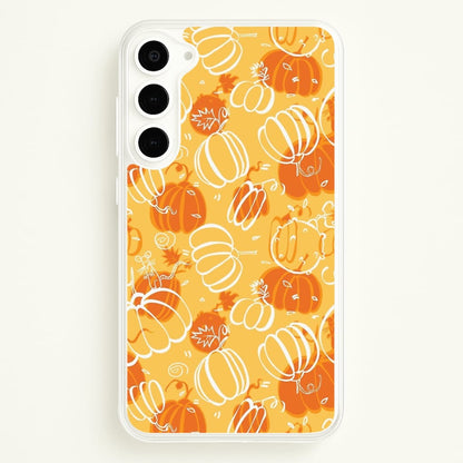 Drawn Pumpkin Pattern  -  Phone Case for Galaxy S23 Plus