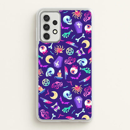 Horroriffic Halloween Pattern  -  Phone Case for Galaxy A52 / A52s